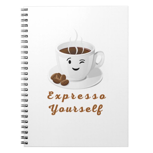 Carnet Exprimez-Vous – Tee Drôle de Sourire Café (Devant)