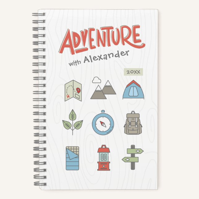 Carnet Extérieur Aventure Camping Graphic Kid's (Recto)