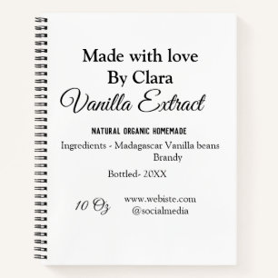 Carnet Extrait de vanille fait maison ajouter des ingrédi
