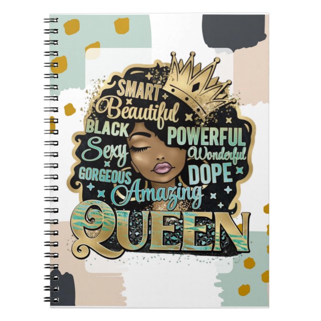 Carnet Extraordinaire Melanin Black Queen Femmes Maman (Devant)