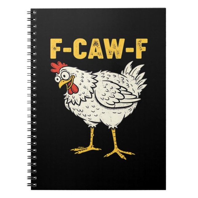Carnet F-Caw-F Chicken Classic Retro Cool (Devant)