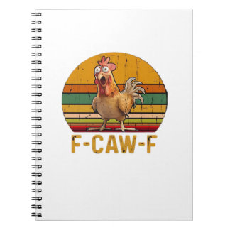 Carnet F-Caw-F Chicken Humor Essential Minimal Clean