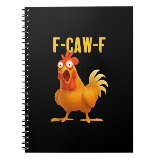 Carnet F Caw F Funny Chicken Meme Trendy Modern Style (Devant)