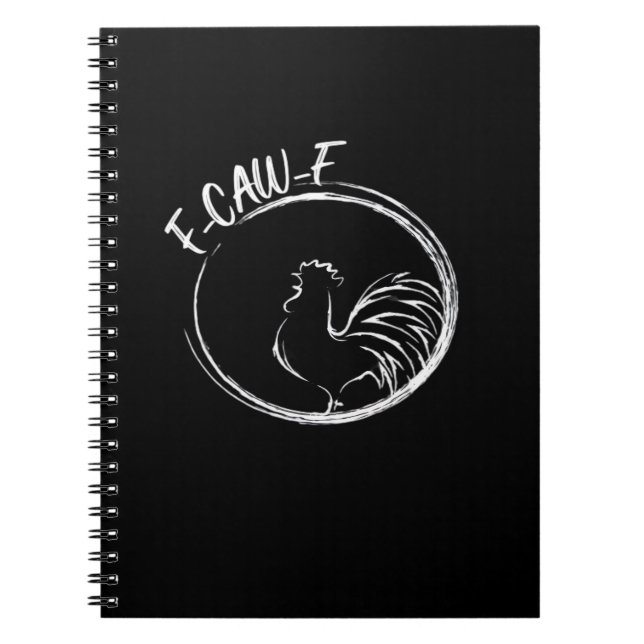 Carnet F-Caw-F Funny Wordplay Quote Retro Style (Devant)