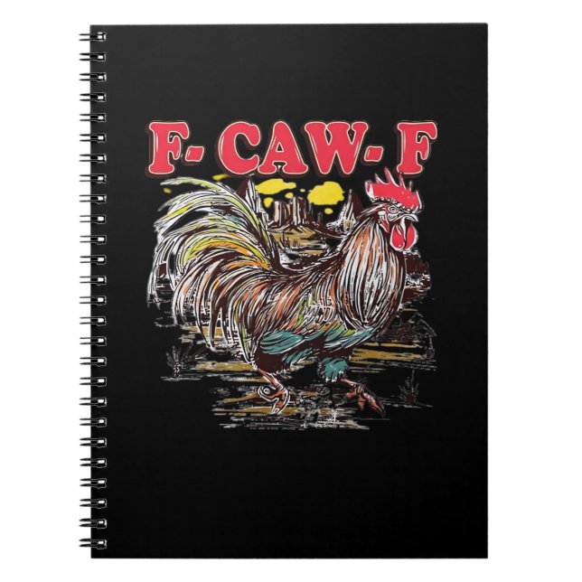 Carnet F-Caw-F Hei Hei Moana Coq Classique Drôle Graphiqu (Devant)