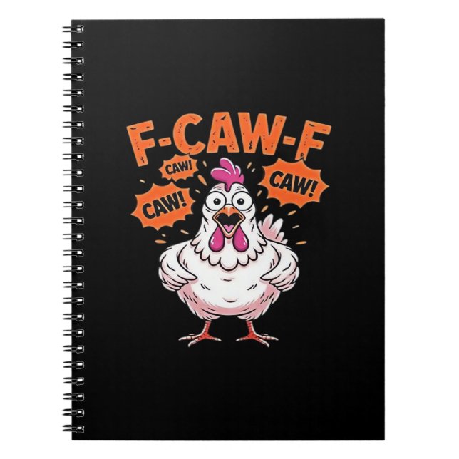 Carnet F-Caw-F Poulet Classique Cool Unique (Devant)