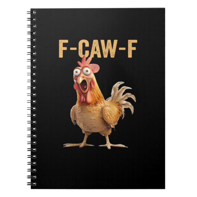 Carnet F-Caw-F Poulet Classique Créatif Décontracté (Devant)