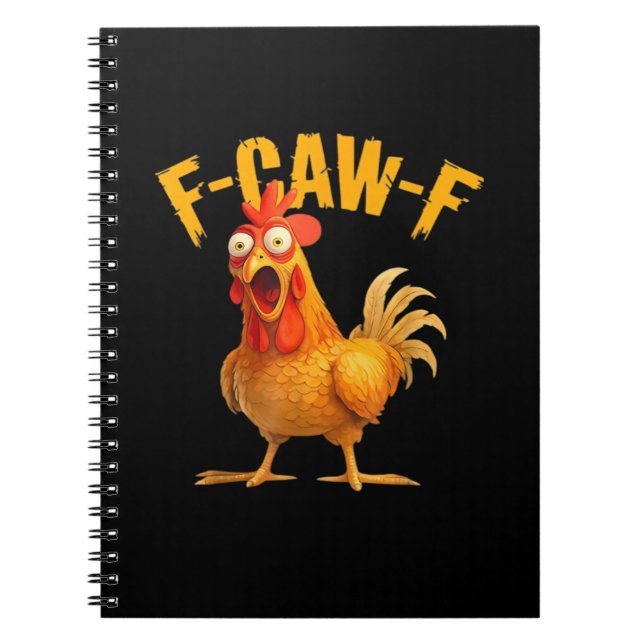 Carnet F-Caw-F Poulet Classique Style Rétro (Devant)