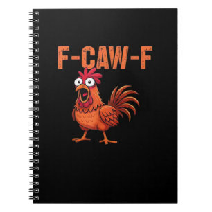 Carnet F Caw F Poulet Drôle Classique Style Moderne Tenda