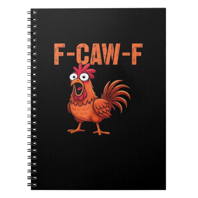 Carnet F Caw F Poulet Drôle Classique Style Moderne Tenda (Devant)