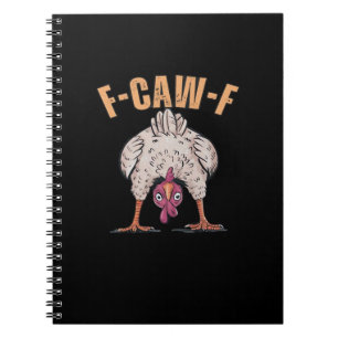 Carnet F Caw F Poulet Drôle Classique Style Rétro Cool
