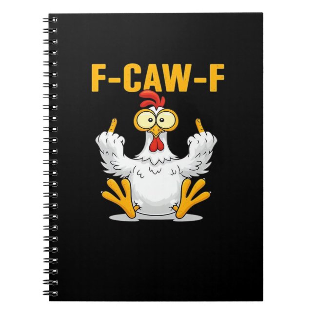 Carnet F-Caw-F-Poulet Essentiel Drôle Tendance (Devant)