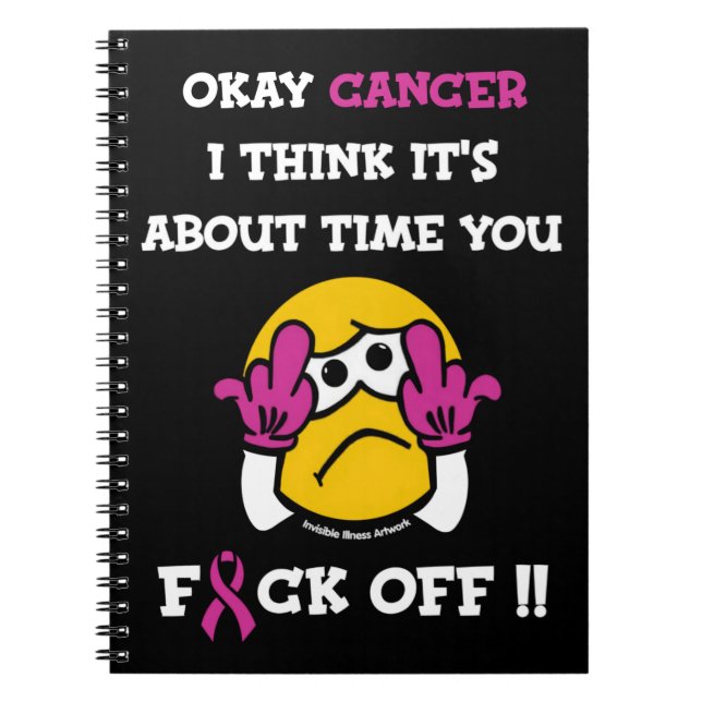 Carnet F#CK OFF...Cancer du sein (Devant)