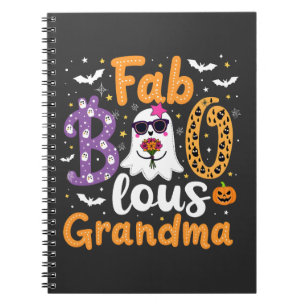 Carnet Faboolus grand-mère Éffrayant fantôme Halloween