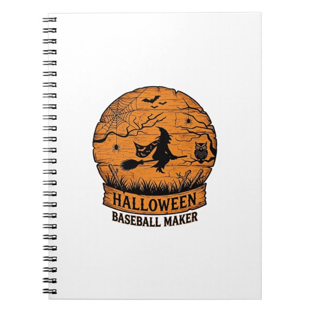 Carnet Fabricant de baseball Halloween Sorcière volante L (Devant)