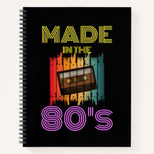 CARNET FABRIQUÉ DANS LES ANNÉES 80 BANDE CASSETTE VINTAGE