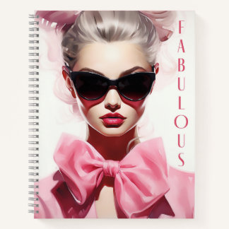 Carnet : Fabulous Fashion Model Pink Bow