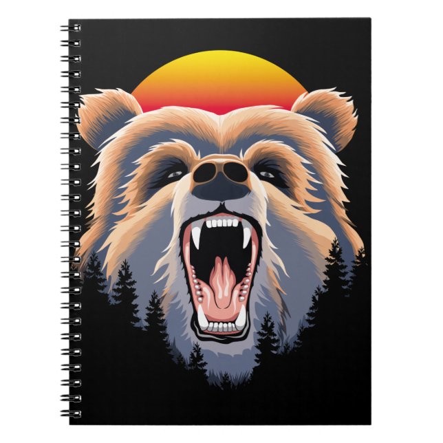 Carnet Face d'ours grizzli (Devant)