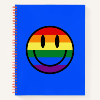 Carnet Face souriante arc-en-ciel