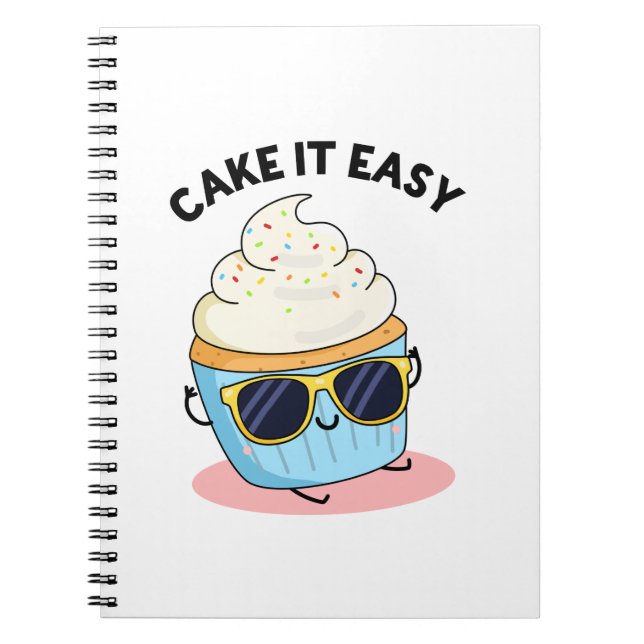 Carnet Facile Gâteau Blague de Cupcake Drôle  (Devant)