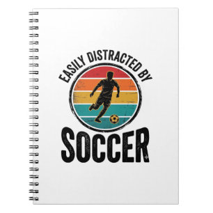 Carnet Facilement Distrait Par Le Football Design De T-Sh
