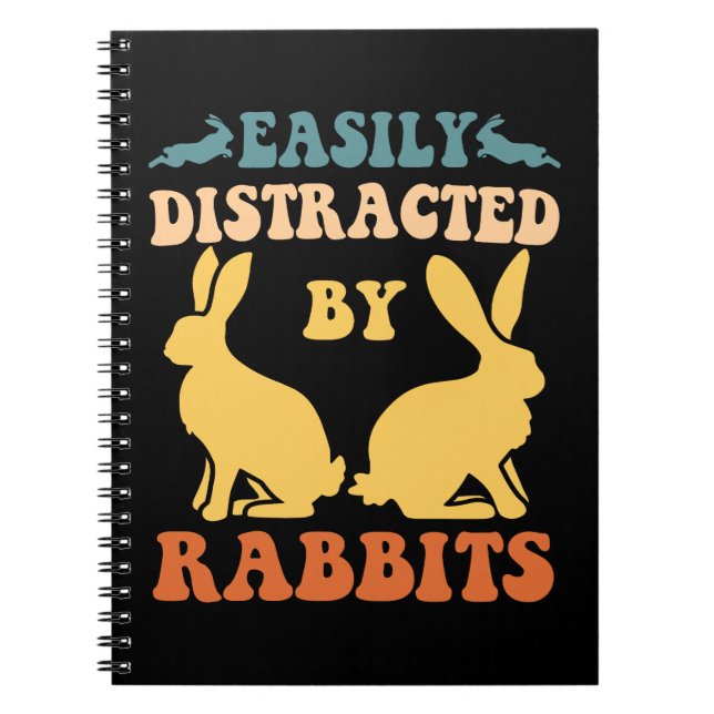 Carnet Facilement Distrait Par Les Lapins (Devant)