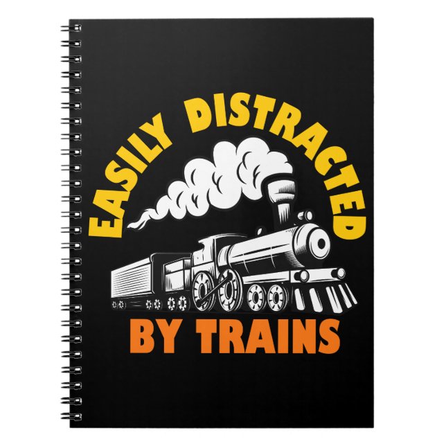 Carnet Facilement Distrait Par Les Trains (Devant)