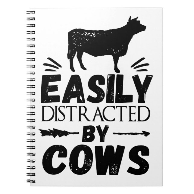 Carnet Facilement Distrait Par Les Vaches (Devant)