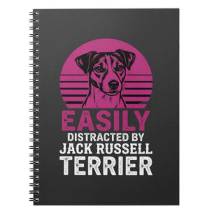 Carnet Facilement Distrait Par Un Terrier Jack Russell