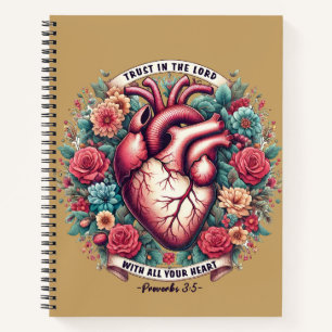 Carnet Faire confiance au Seigneur Proverbes 3:5 Cœur c