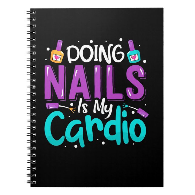 Carnet Faire Des Ongles Est Mon Cardio (Devant)