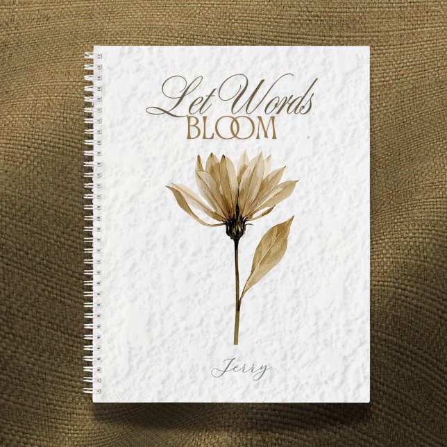 Carnet Faire éclore les mots – Écriture florale pressée  (Créateur téléchargé)