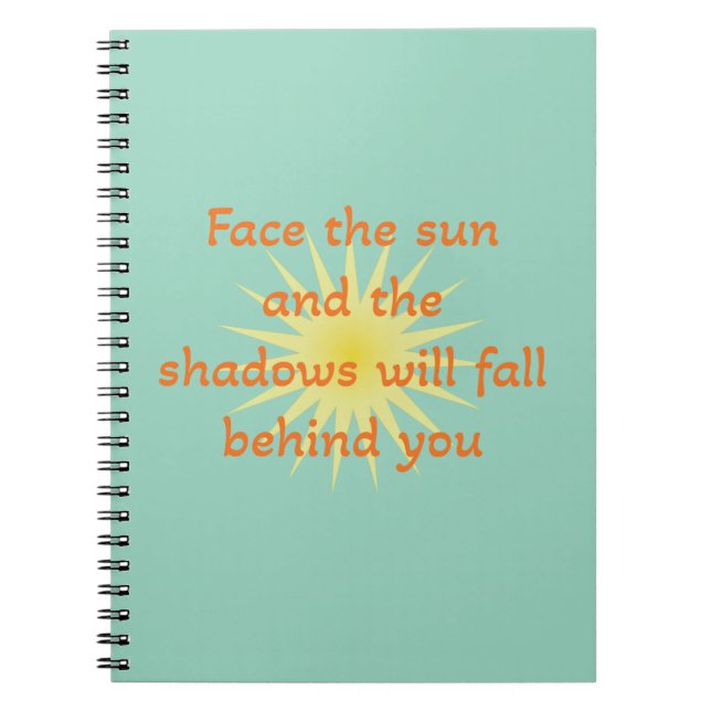 Carnet Faire face au soleil (Devant)