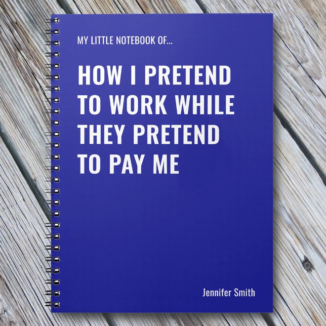 Carnet Faire semblant de travailler le bureau de devis am (Créateur téléchargé)