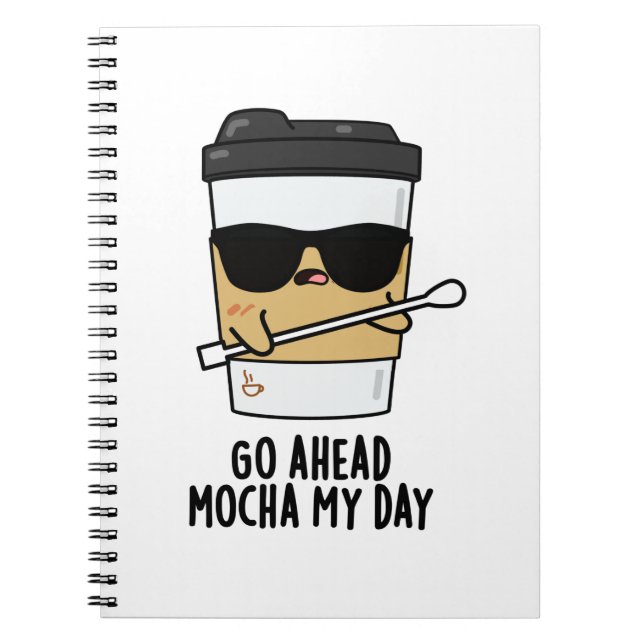 Carnet Fais avancer mon jour avec Mocha Blague de café dr (Devant)
