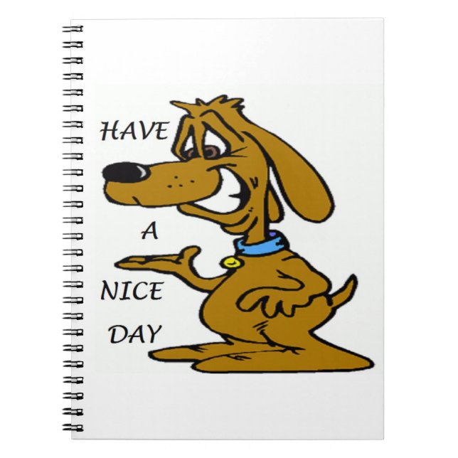 CARNET "FAIS UNE JOURNÉE AGRÉABLE" PUPPY CHIEN (Devant)