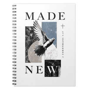 Carnet Fait Nouveau 2 Corinthiens 5:17 Baptême Dove Bruta