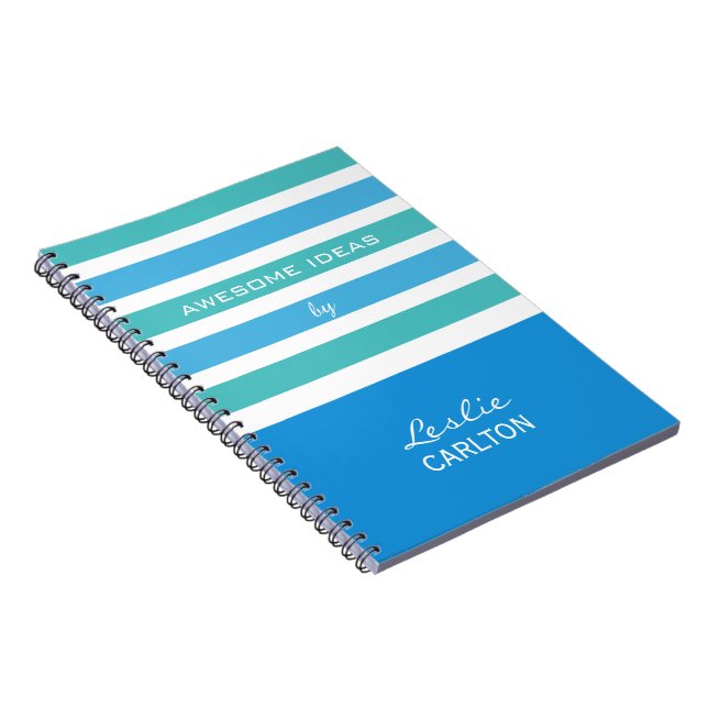 Carnet fait sur commande de monogramme de motif de (Côté Droit)