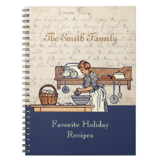 Carnet fait sur commande vintage de recette de