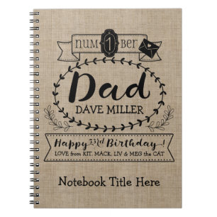 Carnet Faites à votre propre numéro 1 monogramme mignon