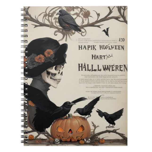 Carnet Faites chaque jour sentir comme Halloween avec not (Devant)