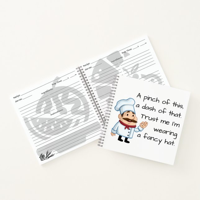 Carnet Faites confiance au poème amusant du chef (Intérieur)