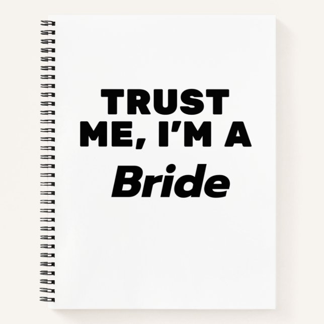 Carnet Faites-moi confiance, je suis une mariée (Devant)