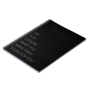 Carnet Faites Pour Les Autres Ce Que Vous Voulez Qu'Ils F