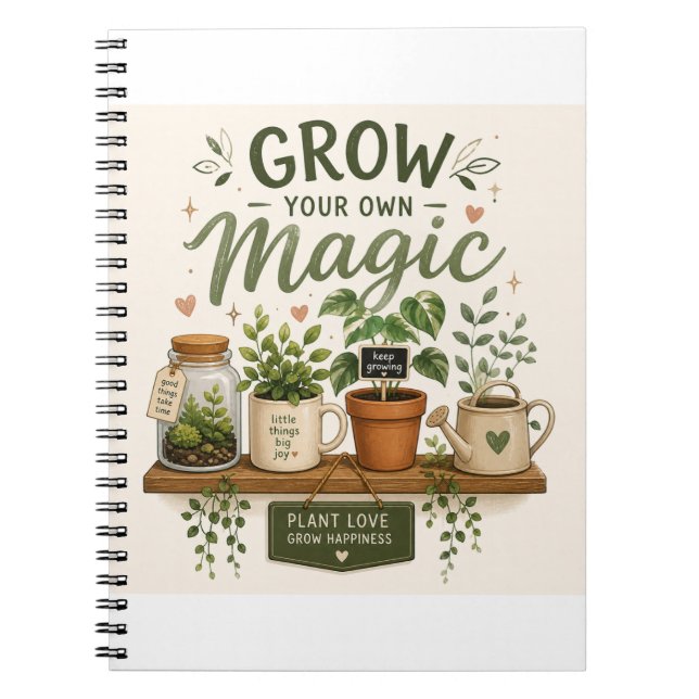 Carnet Faites Pousser Votre Propre Magie | Plante d'Esthé (Devant)