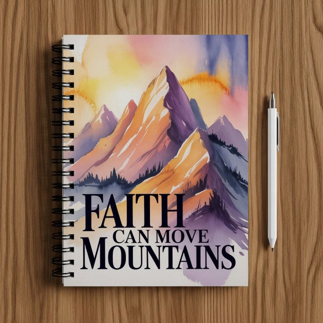 Carnet Faith can move mountains notebook  (Créateur téléchargé)