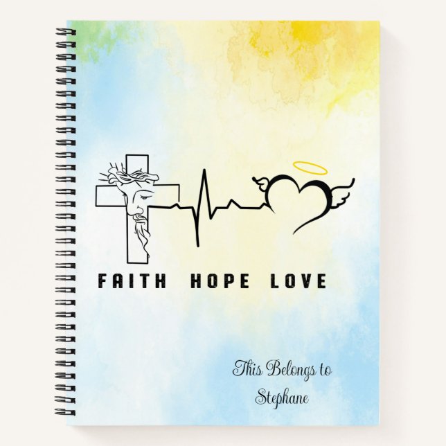 Carnet Faith Hope Love (Devant)