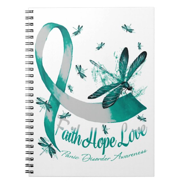Carnet Faith Hope Love Panique Trouble Sensibilisation Dr (Devant)
