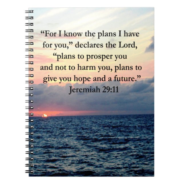 CARNET FAITH IN JEREMIAH 29:11 (Devant)