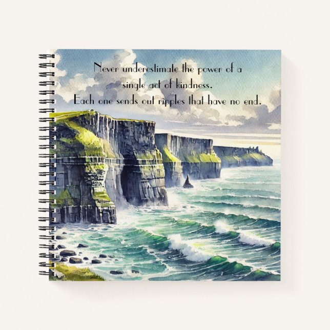 Carnet Falaises de Moher, Irlande & Citation (Devant)